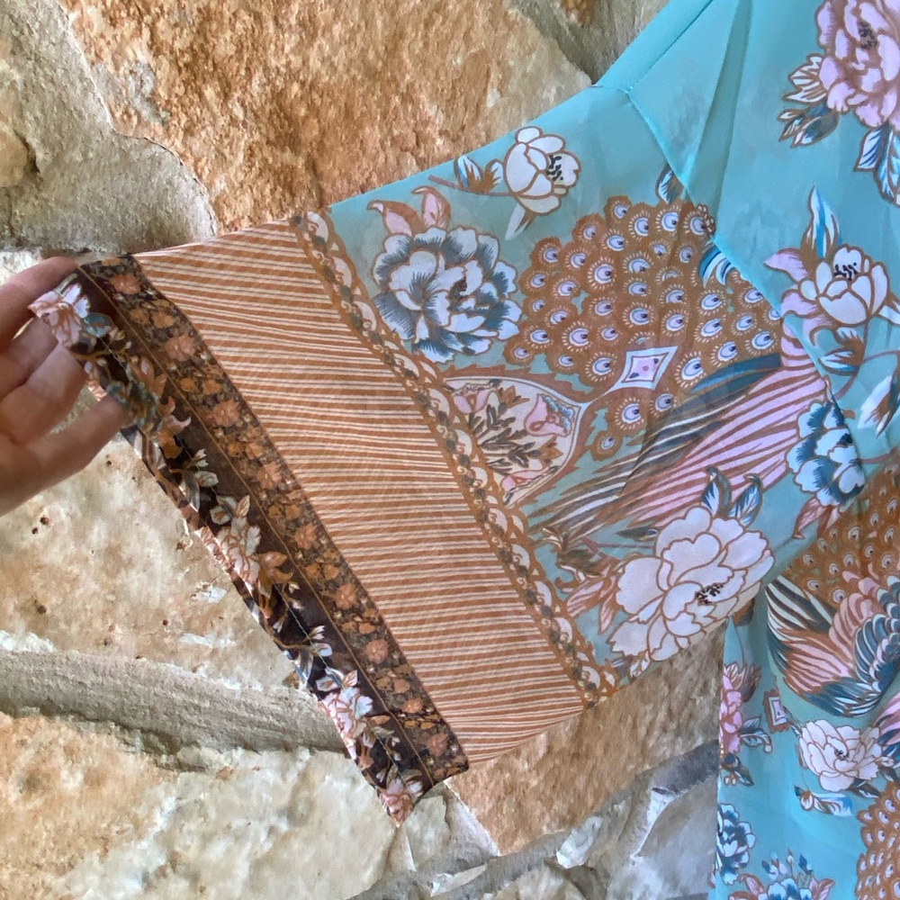 The Jade Floral Kimono Duster - Picture 6 of 7